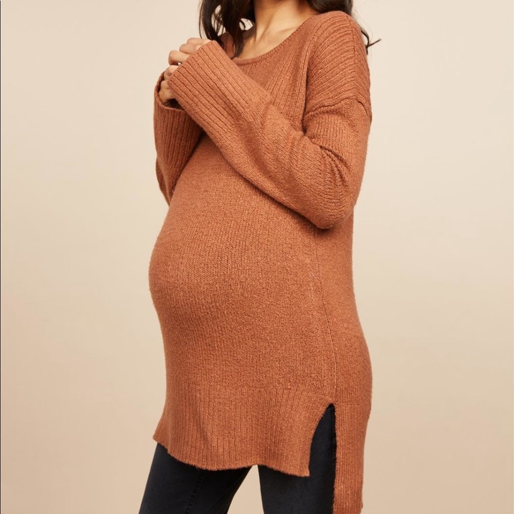 MIMI Rib Knit Maternity Sweater